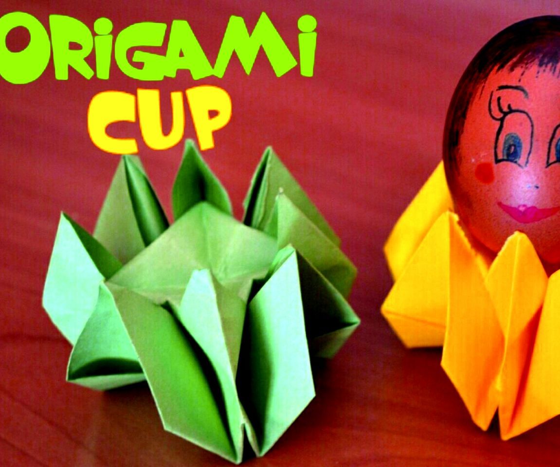  Origami Easter - Paper Egg Cup - Instructions