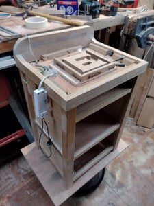 Resin Work and Wooden Panelled Surface - Making the Table Top and Backguard