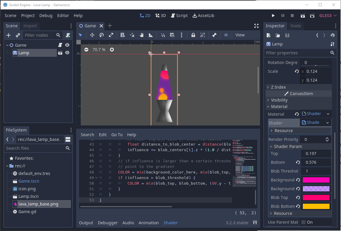 Code a Lava Lamp With the Godot Game Engine : 8 Steps - Instructables