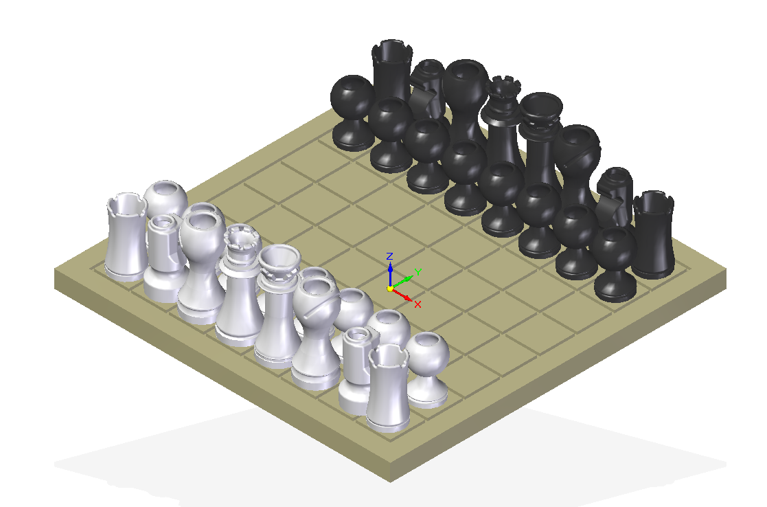 3D Printed Chess Set