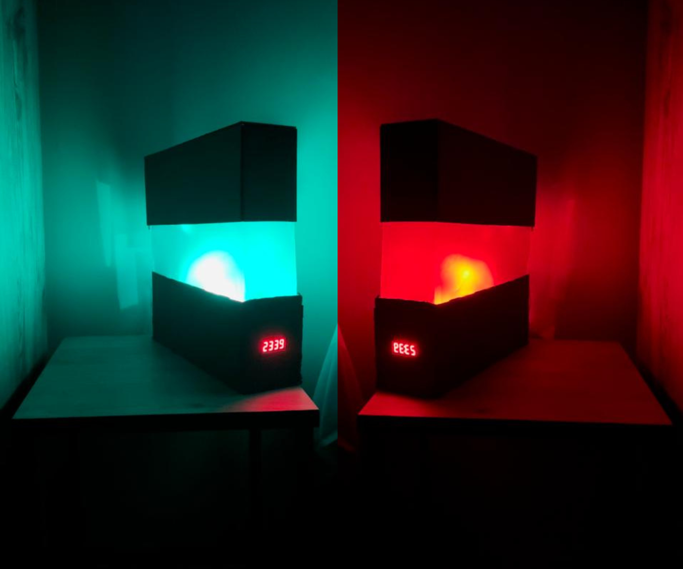 RGB Room Lamp With Clock