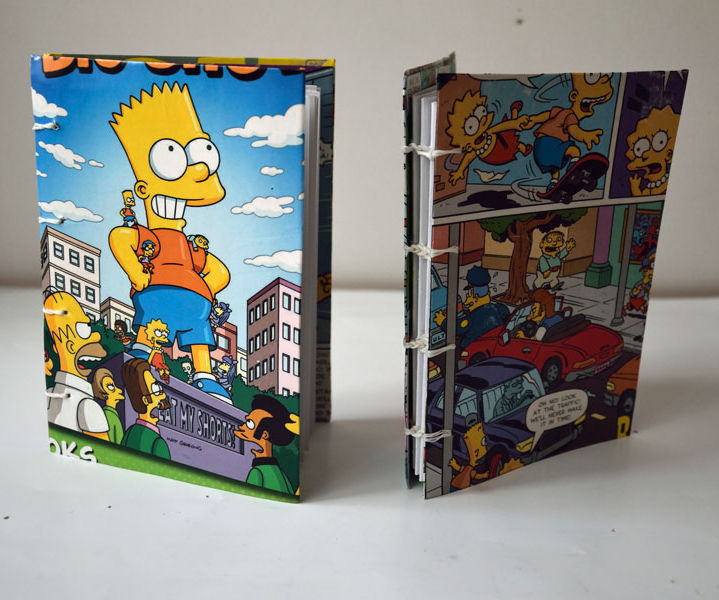 Bart Simpson Notebooks From Recycled Stuff