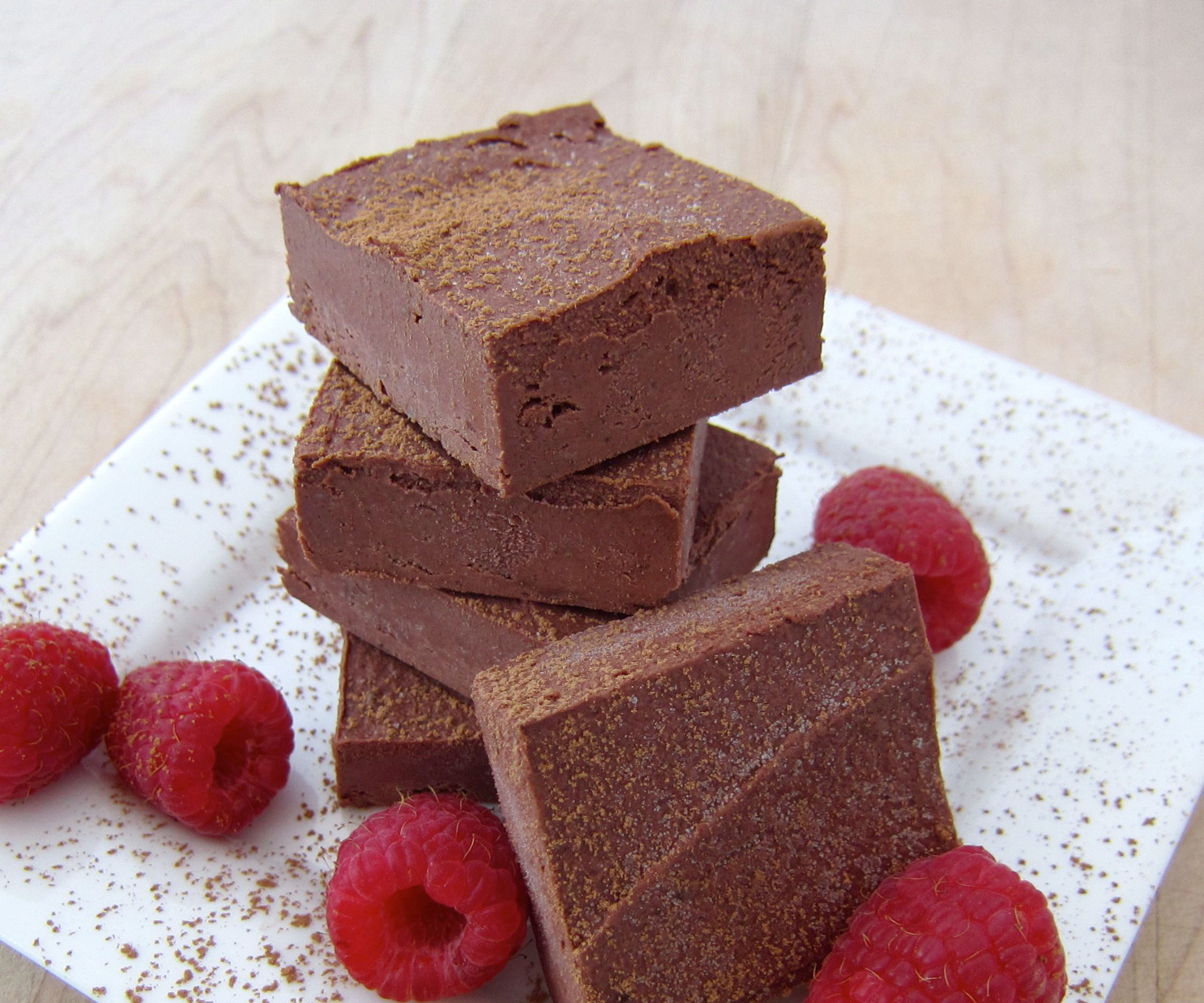 Raw Chocolate Raspberry Fudge