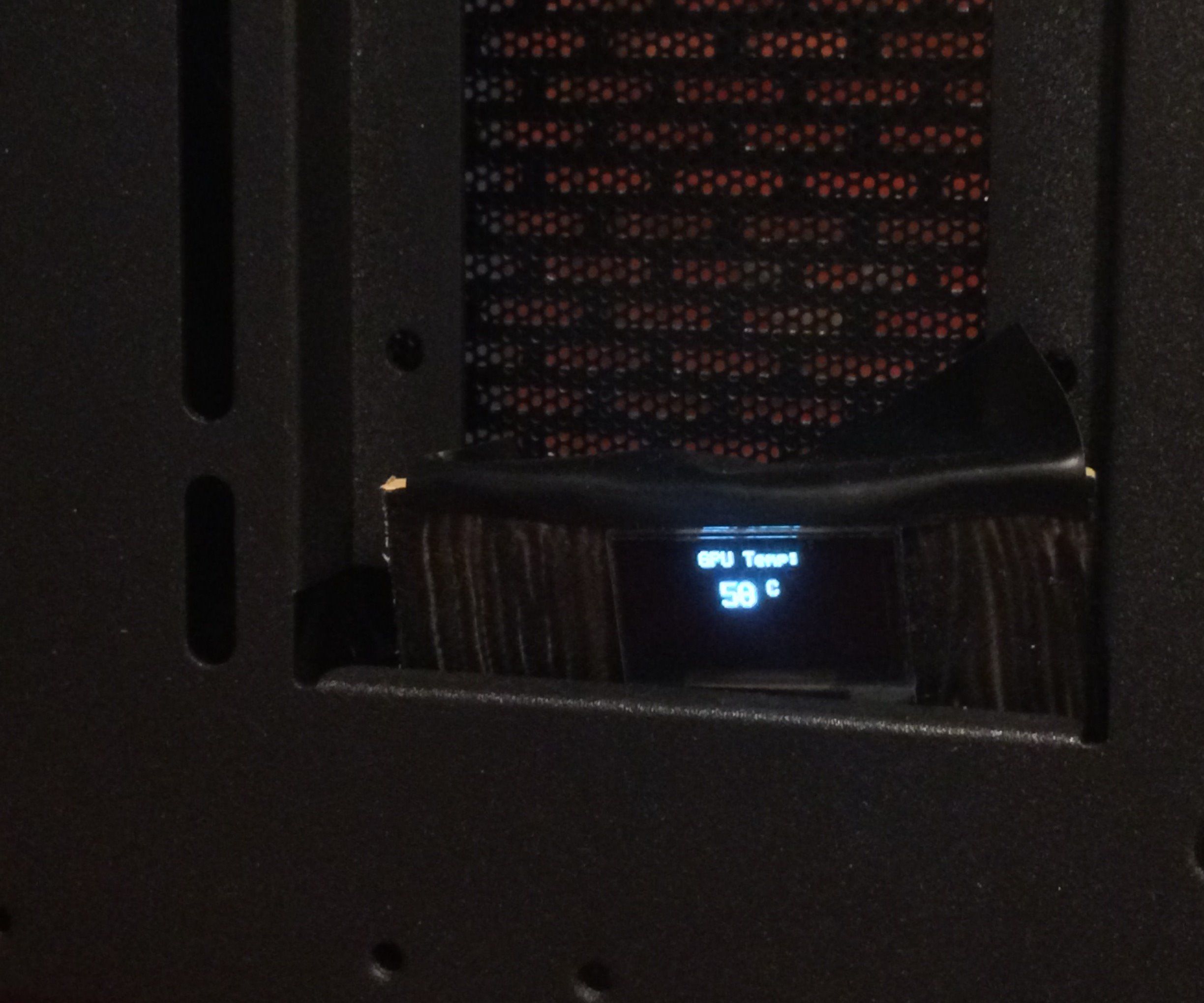 OLED GPU Temperature Display
