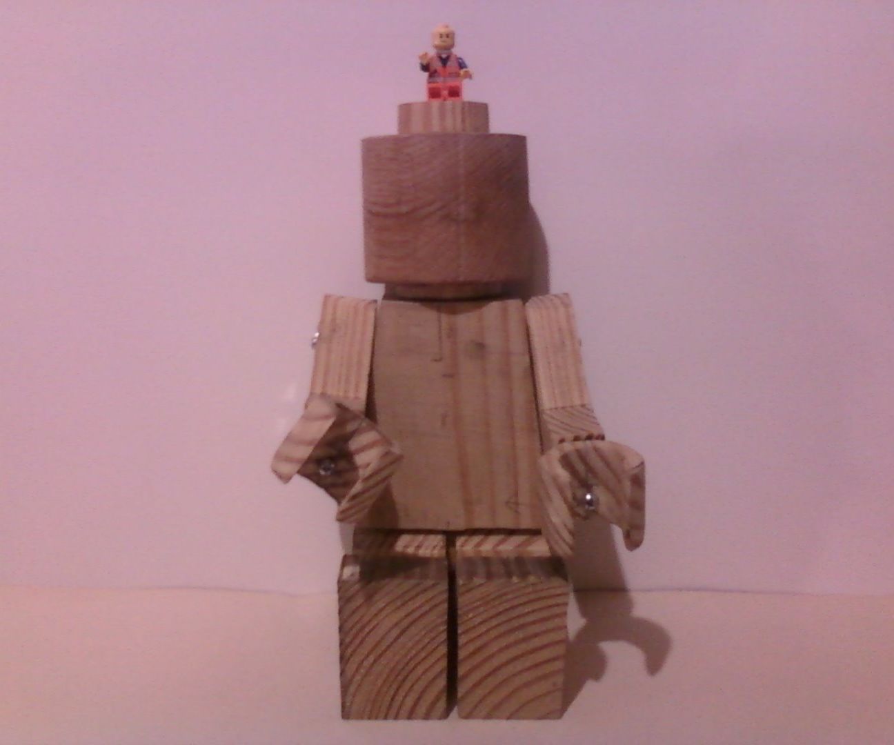 Wooden Lego Man