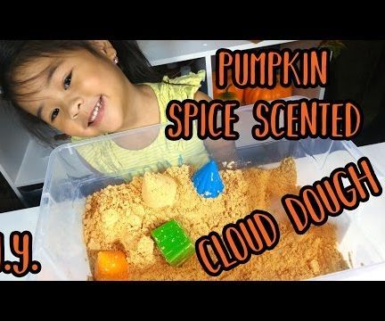 Pumpkin Pie Scented Cloud Dough | Sensory DIY