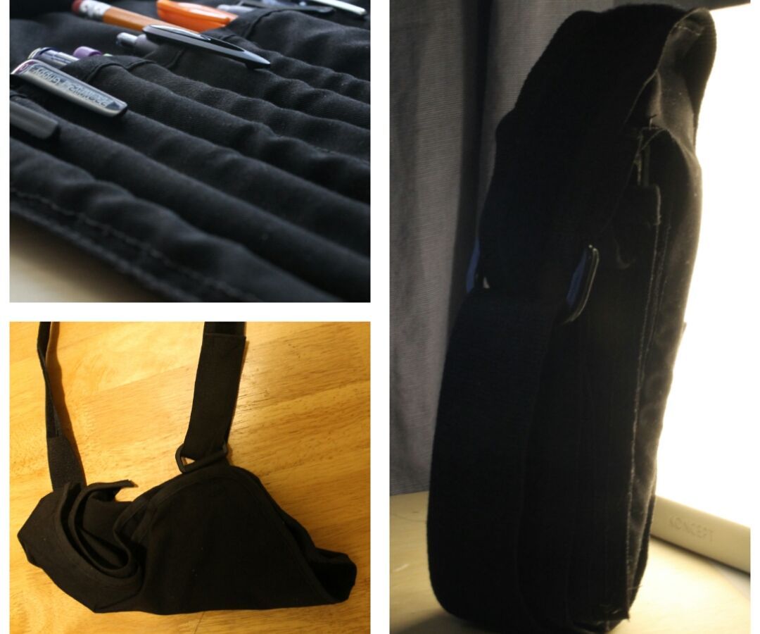 Upcycle an Old Sling Into a Stylish Pen Roll!