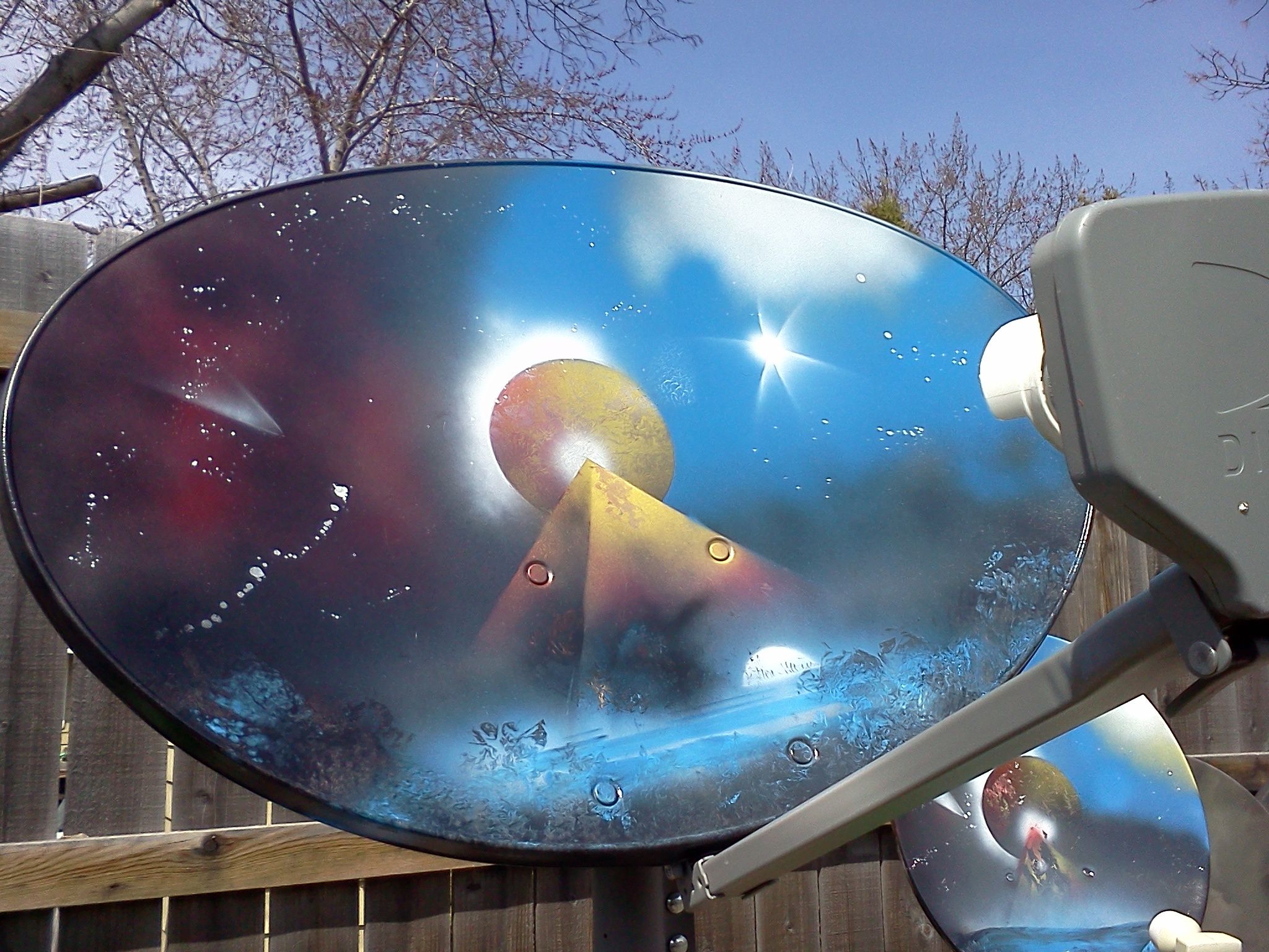 Painted Satellite Dish Instructables