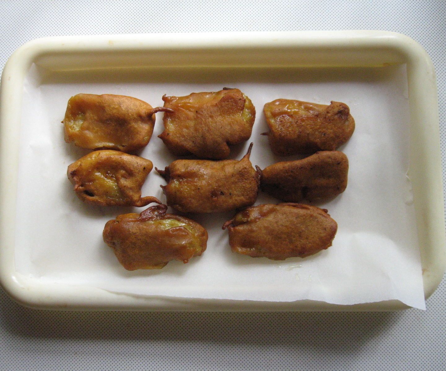 Deep Fried Fritters Made With Ripe Banana Slices