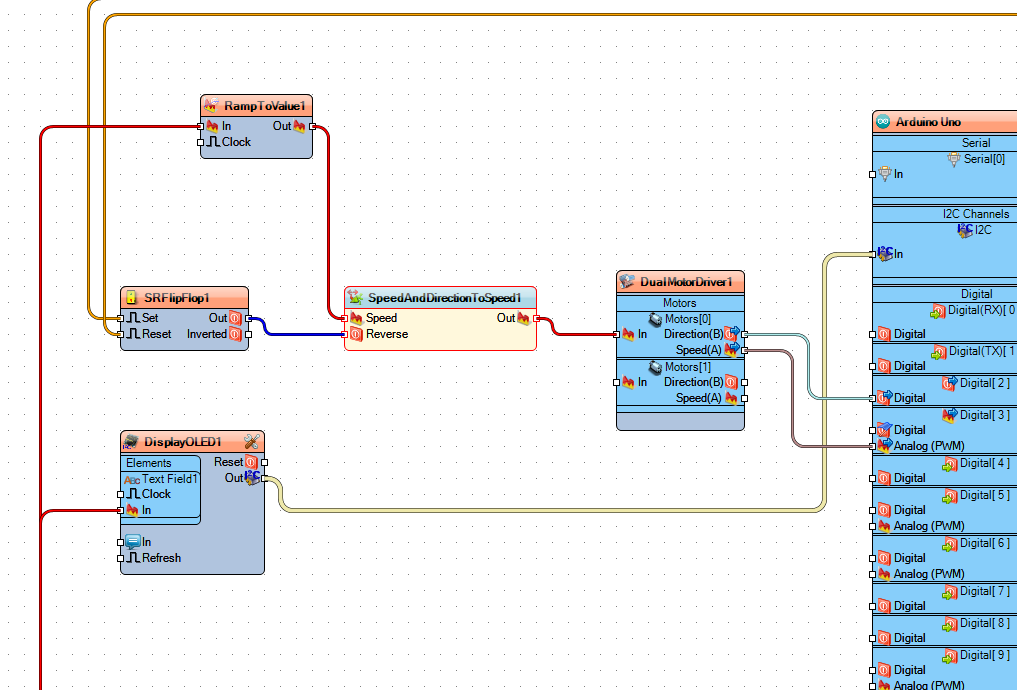 In Visuino Add AND Connect Components photo 10