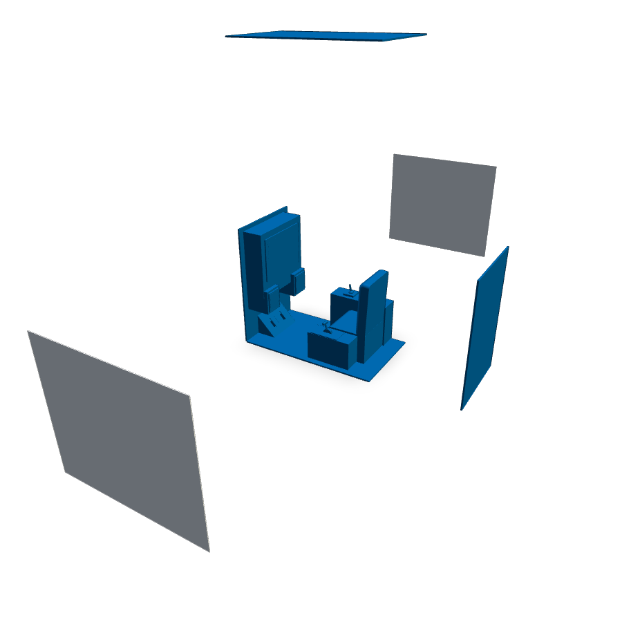 Mech Cockpit Sim Scale Mockup in 3D