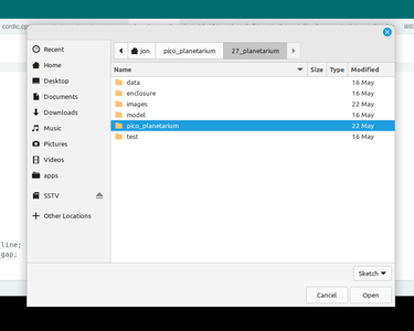 Upload Sketch to Pico