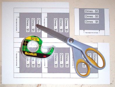 Coin Wrapper Construction Printable Coin Wrappers : 3 Steps - Instructables