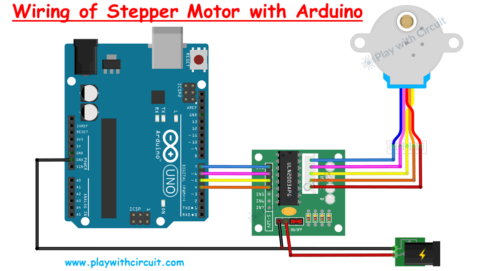 Moteur Pas à Pas 28BYJ-48 5V Avec Carte Pilote ULN2003A - Pour Arduino, Raspberry Pi, Projets Robotiques Et Domotique