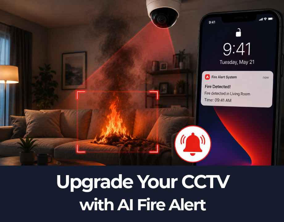 Upgrade Your CCTV With AI Fire Alert