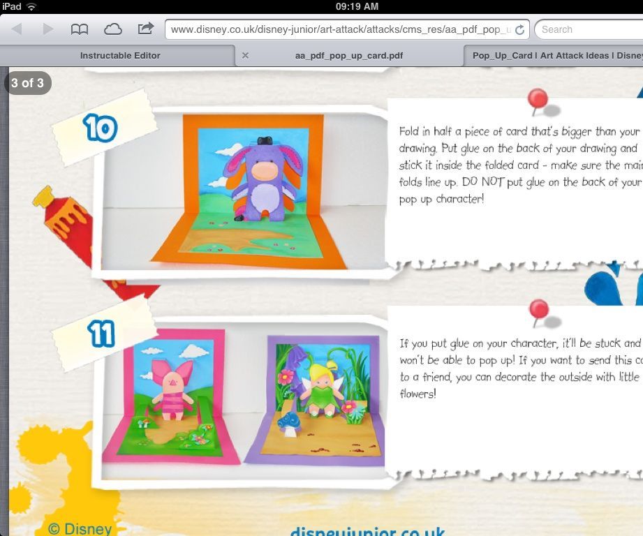 Pop Up Card (all Credits Go to Disney)