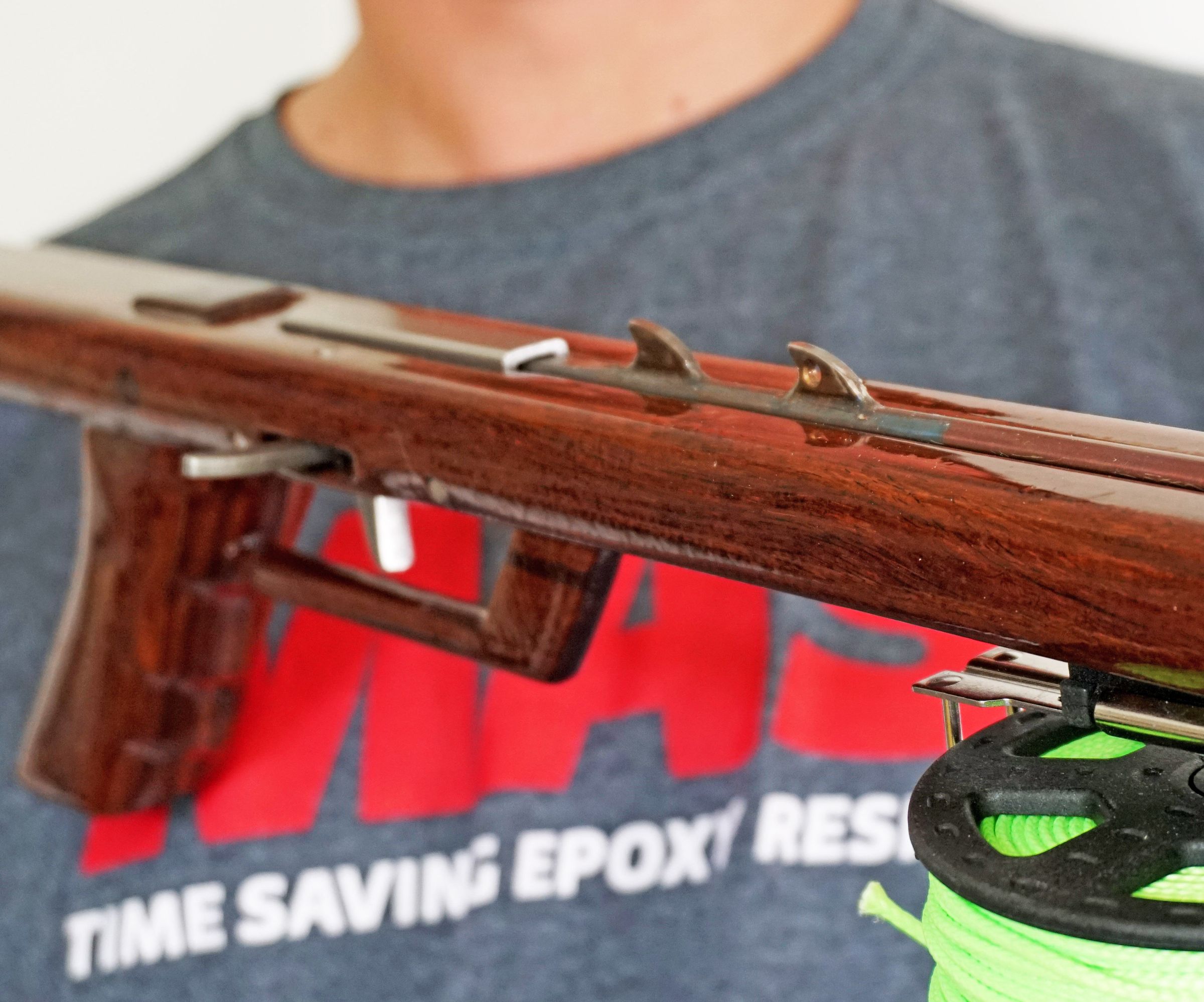 Open Track Wooden Spearfishing Gun