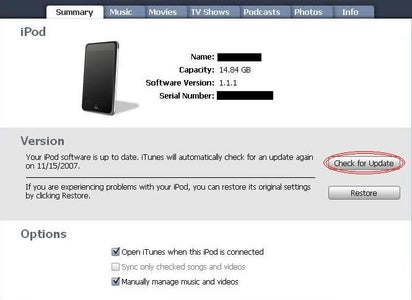 Update Your Ipod Touch to 1.1.2