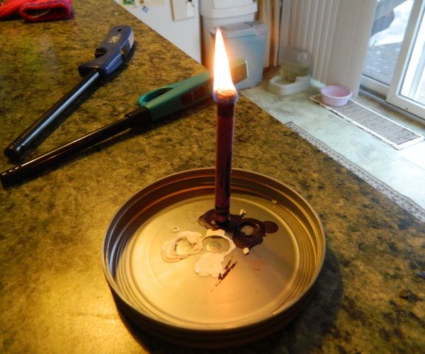 Emergency Crayon Candle
