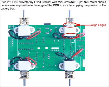 Fix N20 Motor by Fixed Bracket With M2 Screw/Nut