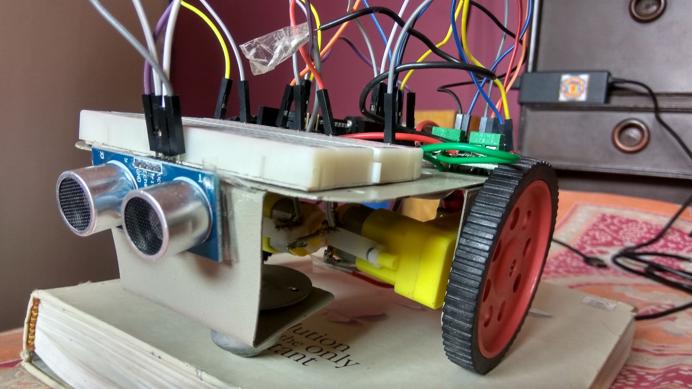 Obstacle Avoider Bot Using Arduino UNO & Ultrasonic Sensor : 3 Steps ...