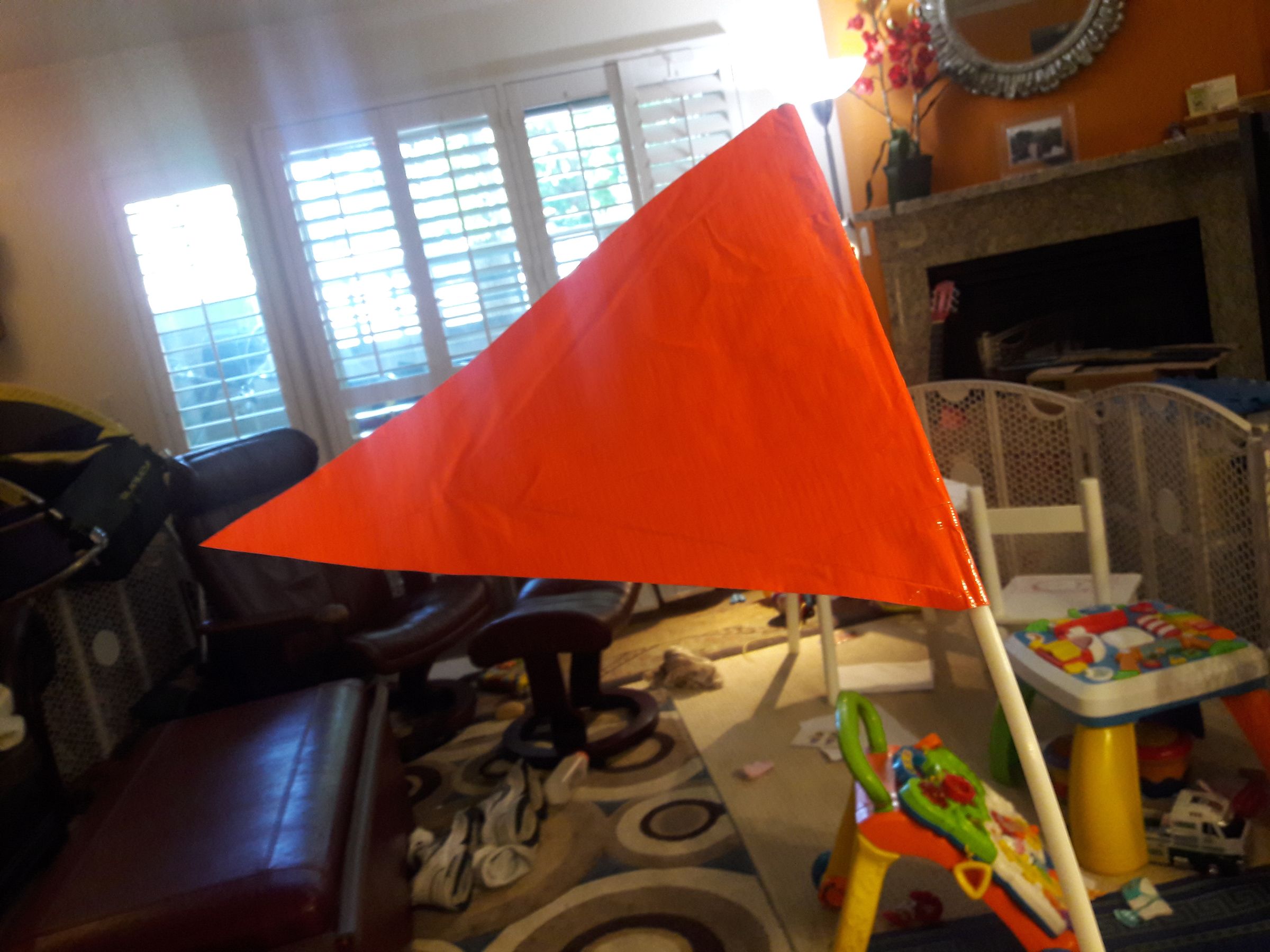 Duct Tape Bike Trailer Safety Flag 6 Steps (with Pictures