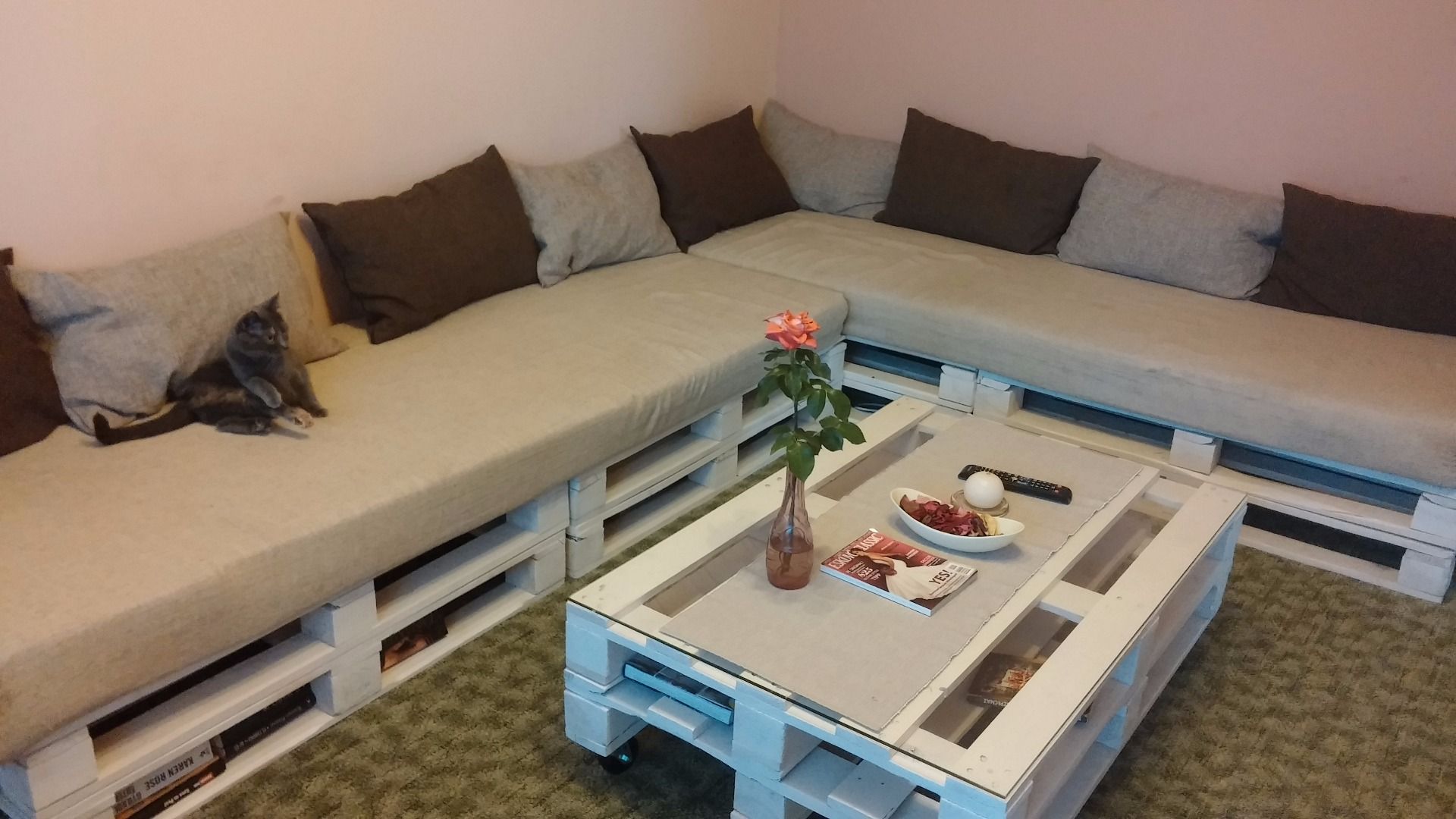 Our Pallet Sofa and Table - Image 1