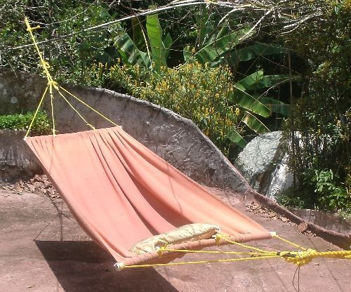 Hammock With Curved Stretcher Bars