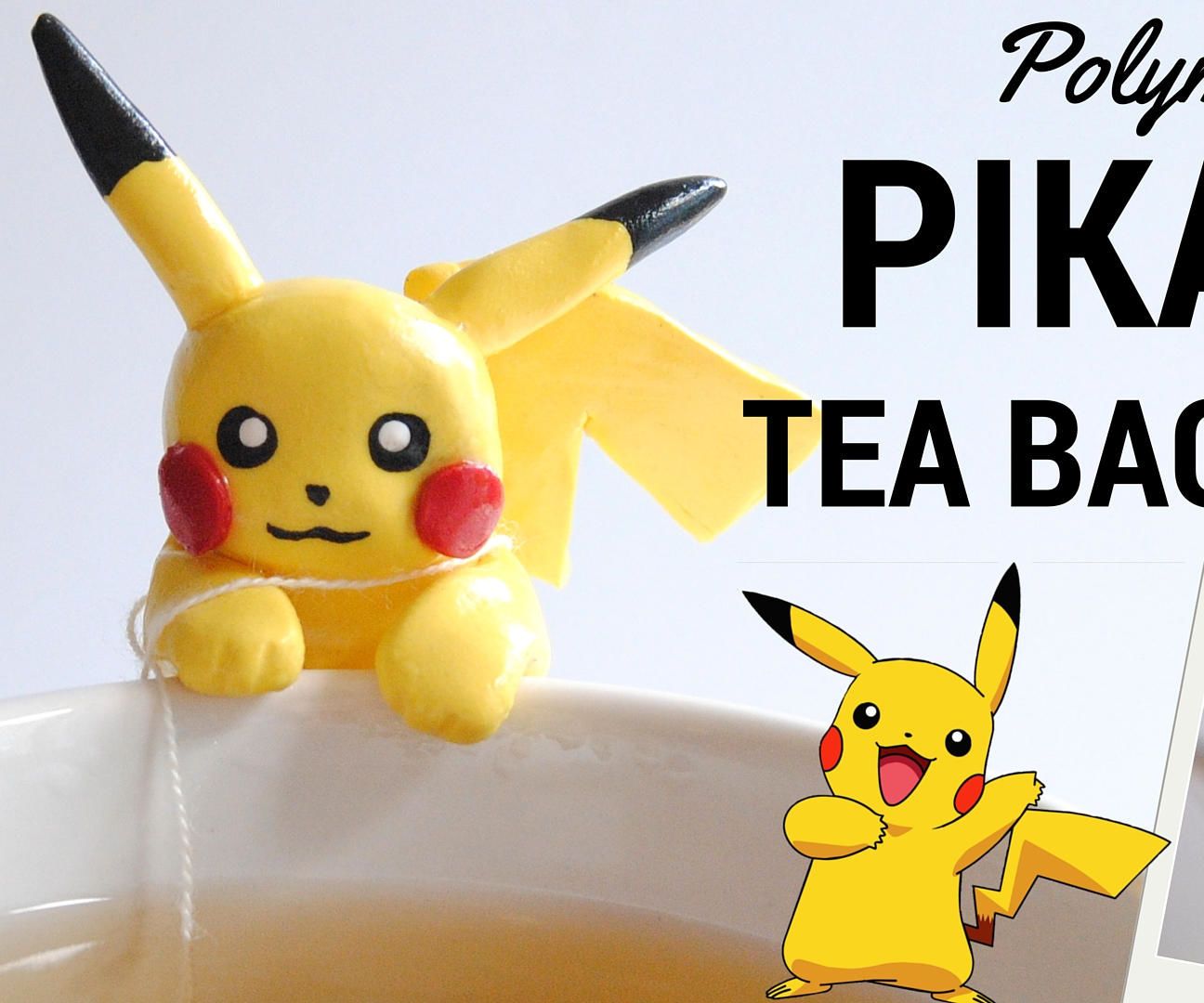 DIY PIKACHU Tea Bag Holder POLYMER CLAY Tutorial/POKEMON GO Inspired