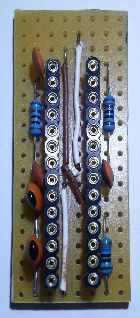 Solder the Resistors and Ceramic Capacitors