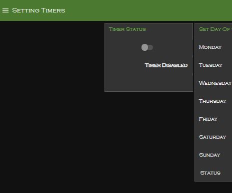 Day Timer Using Node Red With Persistant Memory
