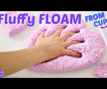 FLUFFY FLOAM SLIME FROM STYROFOAM CUPS! NO BORAX NEEDED!