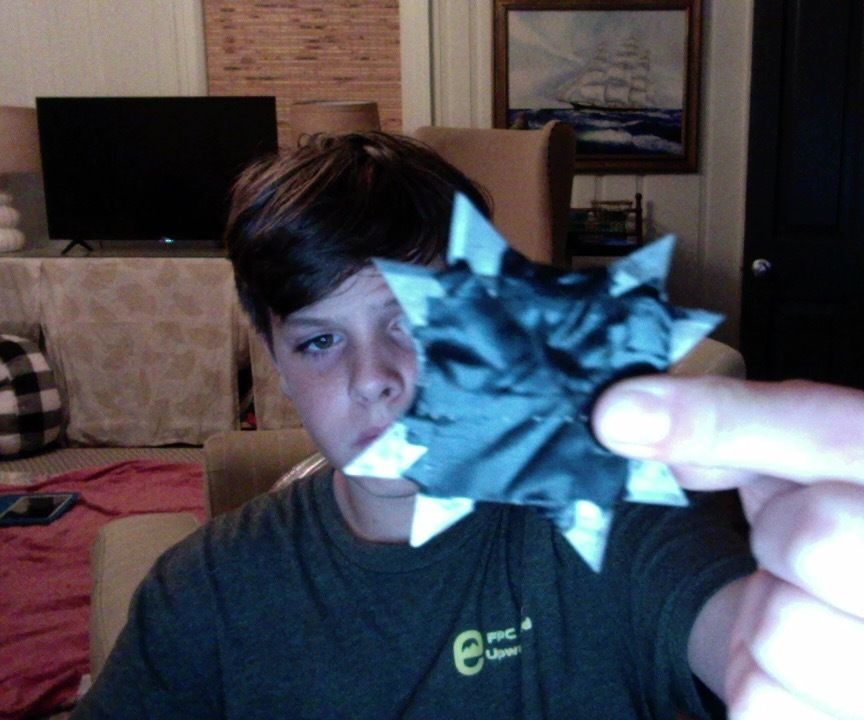 Ninja Star Out of Razor Blades