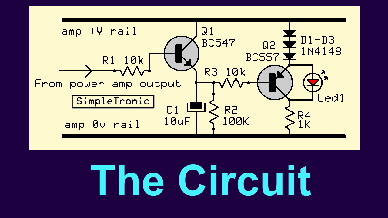 Clip Indicator (LED) for Any Power Amp : 6 Steps (with Pictures
