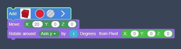 ROTATE THE SHAPE IN a CIRCULAR MANNER