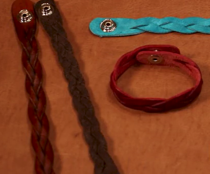 Leather Mystery Braid Cuff