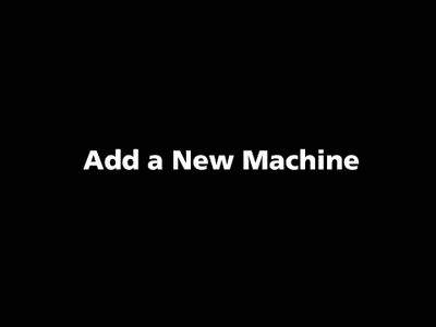 TOOLING CLOUD: Add a New Machine