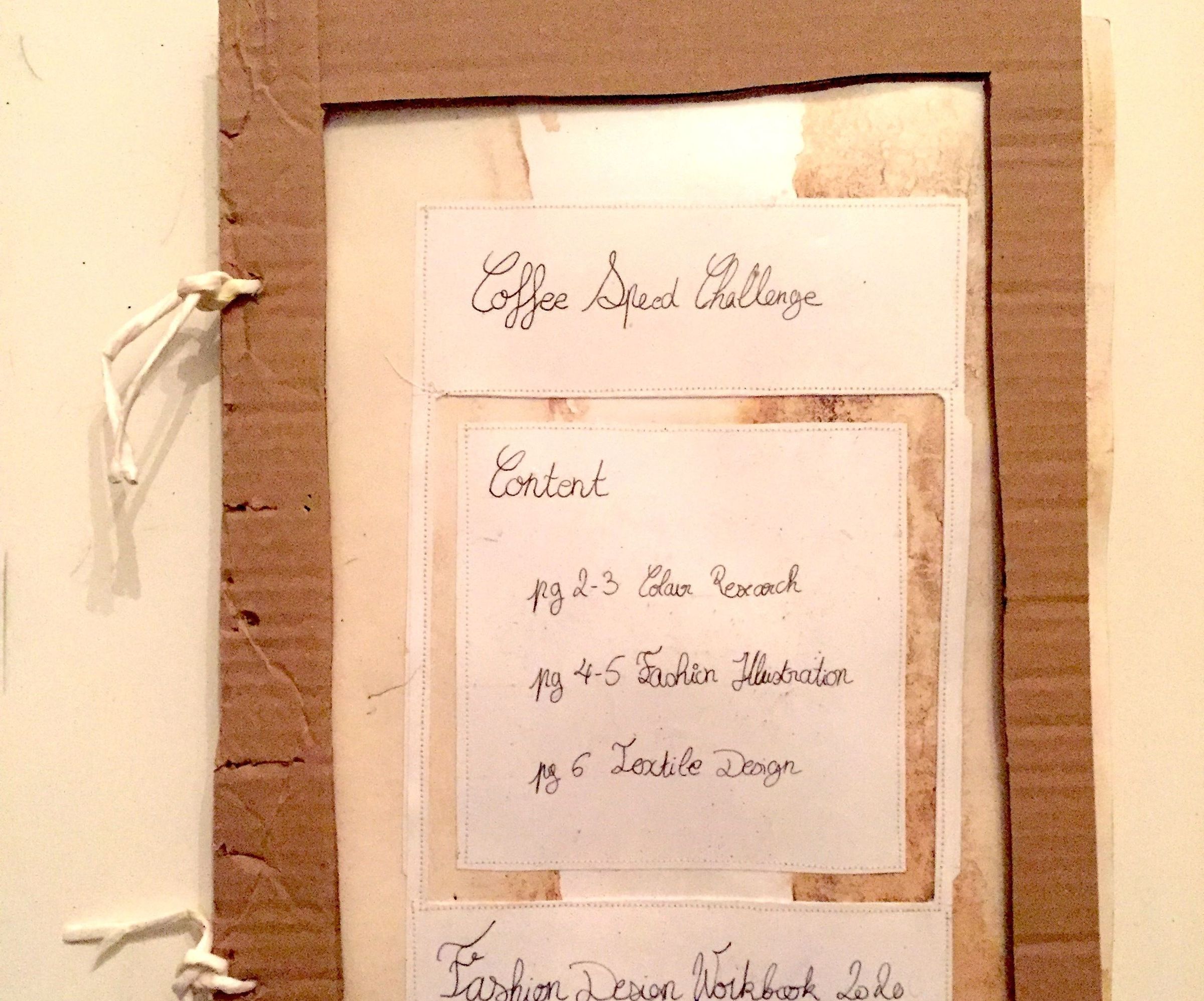 Coffee Fashion Design Workbook 