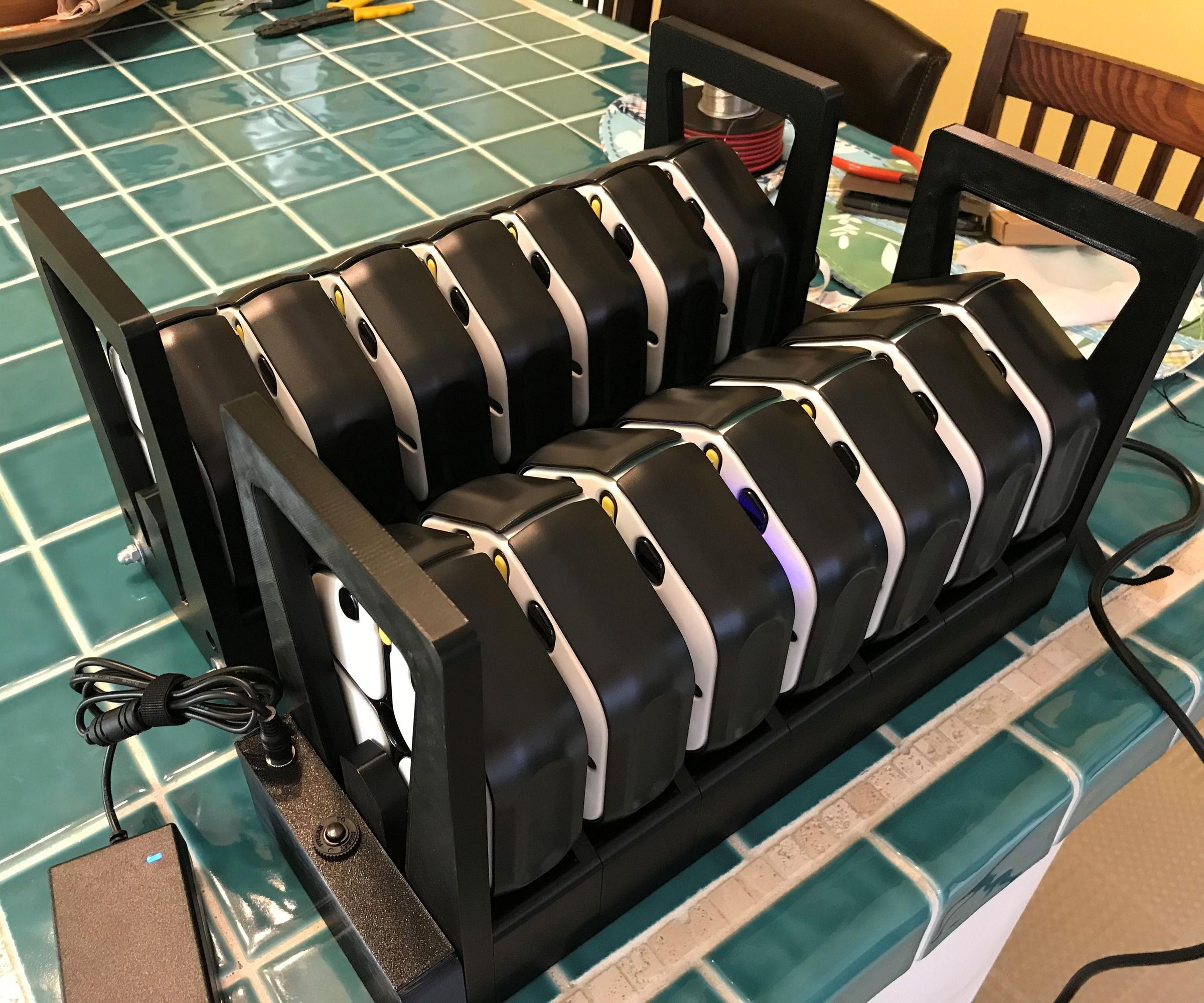 Storage and Charging Rack for Root Robots