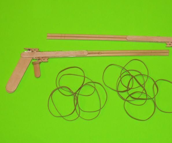 How to Make a Rubber Band Gun With Popsicle Sticks