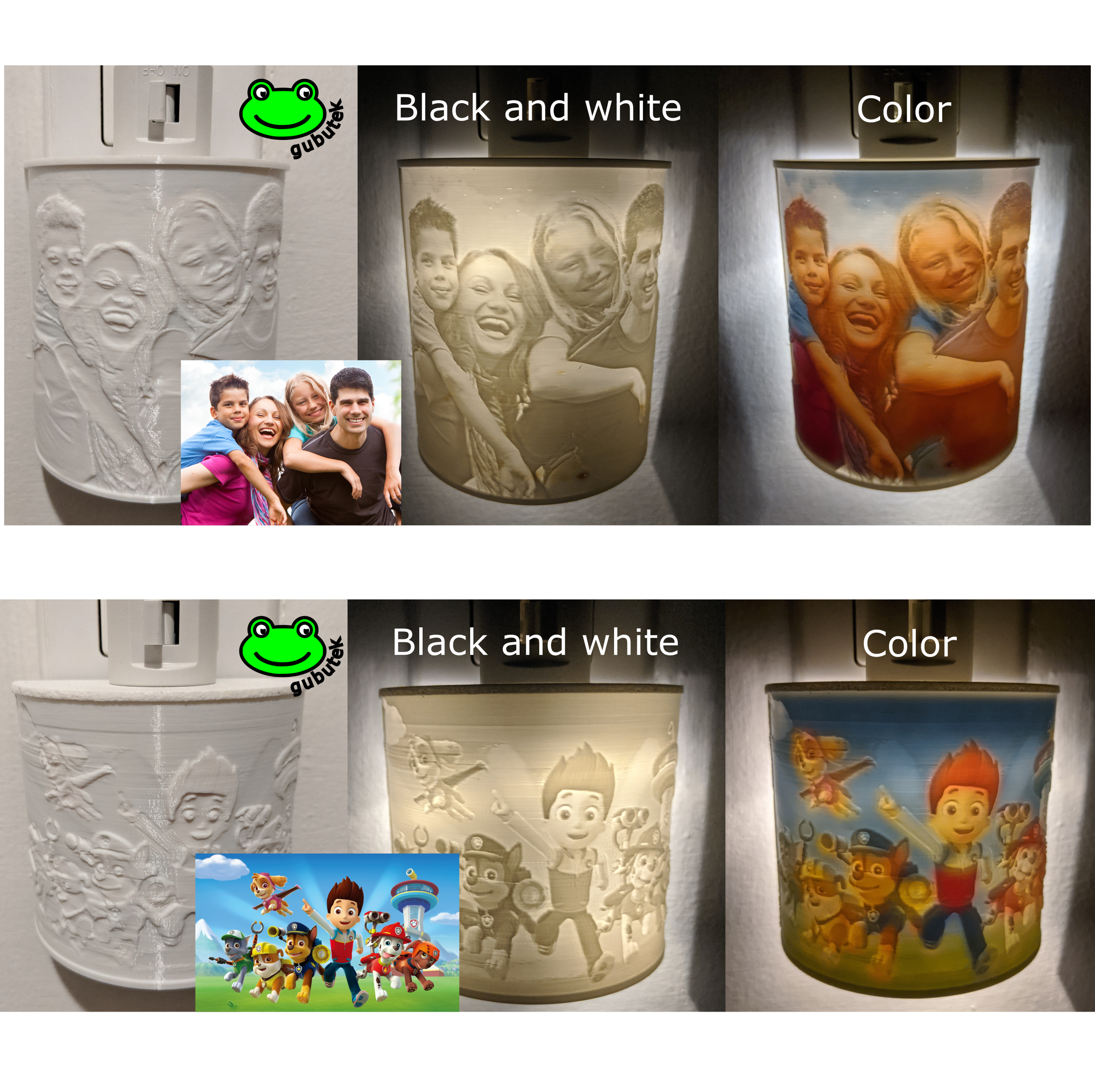 Cheapest Color Lithophane Night Light 3 Steps Instructables