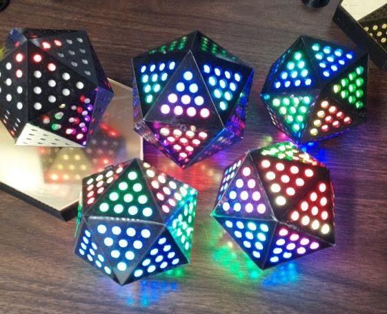 RAINBOW D20 ICOSAHEDRON Cube ... Under $20