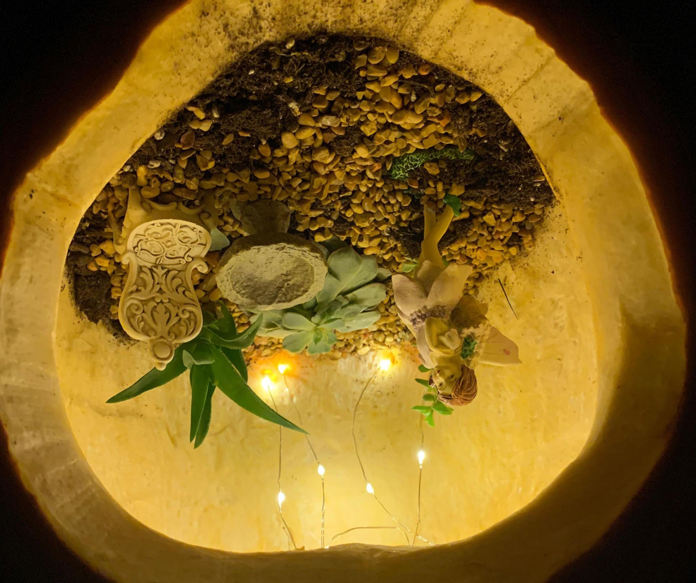 Pumpkin Fairy Garden