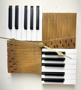 Clocks From Repurposed Piano Keys