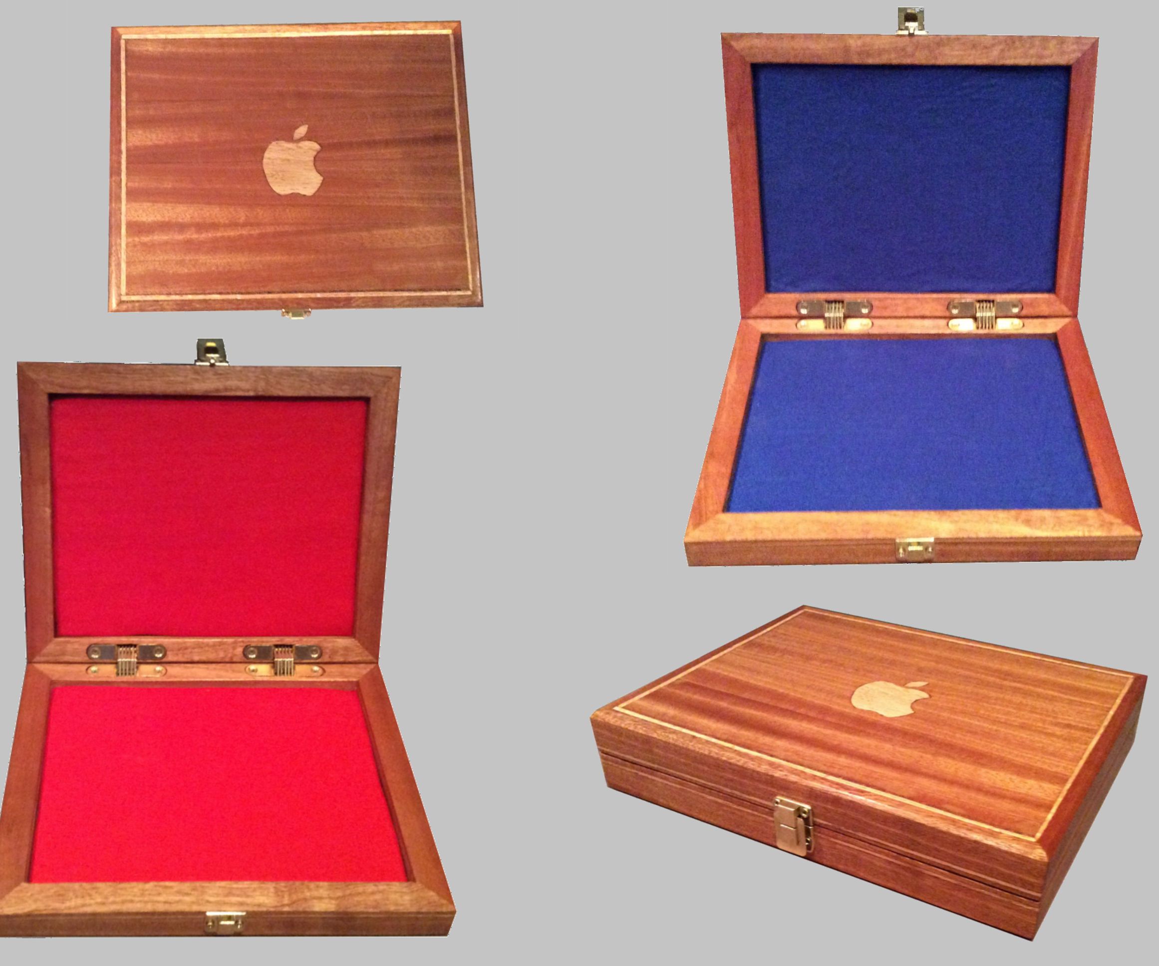 Wooden Apple IPad Protective Box