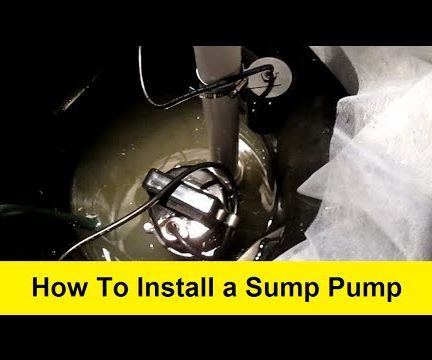 How to Install a Sump Pump