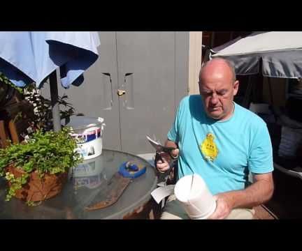 Ingenious Fruit Berry Harvester Home Made From a Plastic Bleach Bottle in Action.  