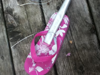 Attach Stick With the Wire by Passing Through the Sandal