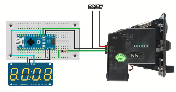 Connecting Programmed Coin Acceptor to Arduino