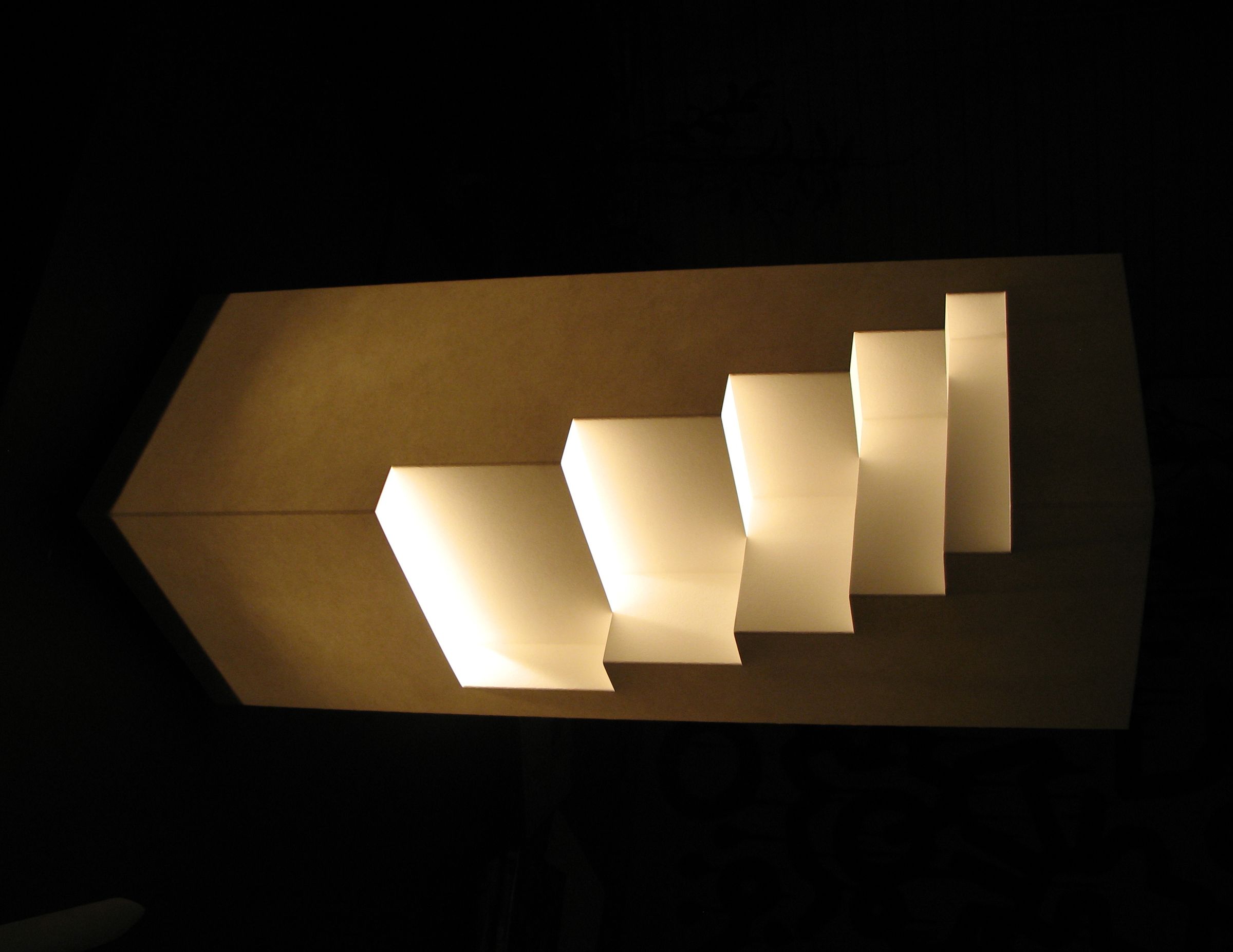Geometric Cut Paper Table Lamp
